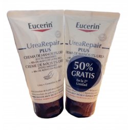 Eucerin Cremas Manos Repair 5% Urea Duplo