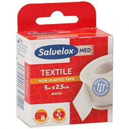 Salvelox Esparadrapo Textil Blanco 5 X 2,5cm