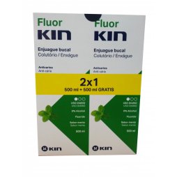 Fluor Kin Enjuague 500ml 2x1