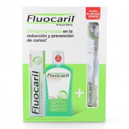 Fluocaril Pasta 125ml + Colutorio 500ml + Cepillo