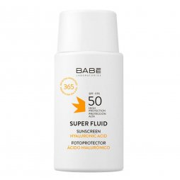 Babe Super Fluid Facial con Ácido Hialurónico SPF50 50ml