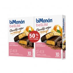 Bimanan beSLIM Barritas Chocolate Negro/Naranja 2a Ud. 50% dto